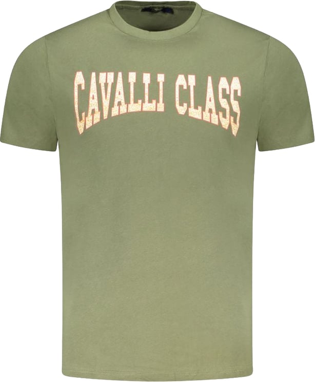 Cavalli Class Cavalli Class Verde Cotton Men T-Shirt