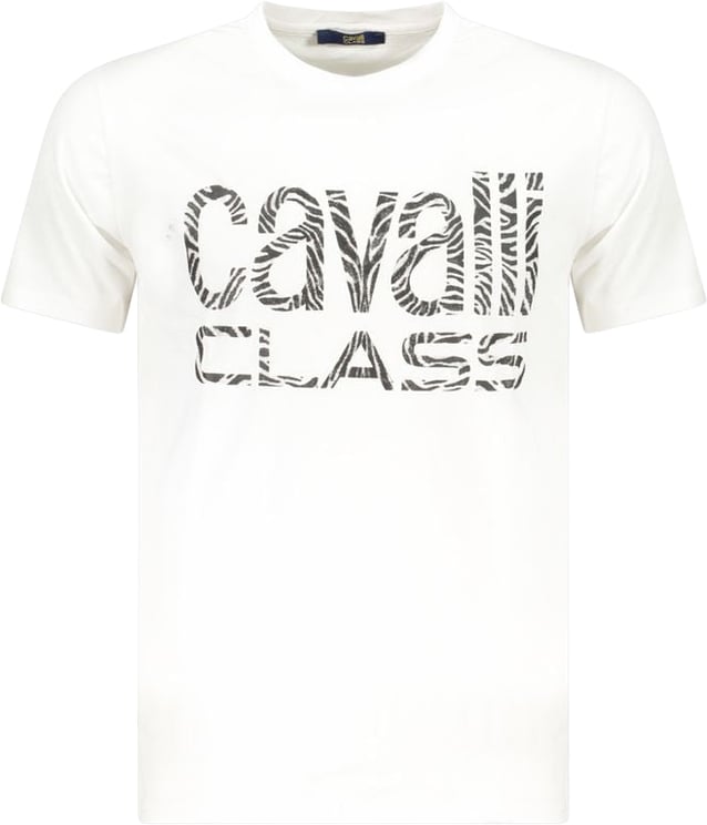 Cavalli Class Cavalli Class Bianco Cotton Men's T-Shirt