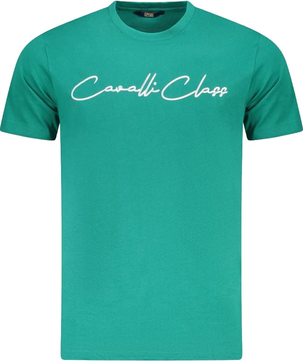 Cavalli Class Cavalli Class Verde Cotton Men T-Shirt