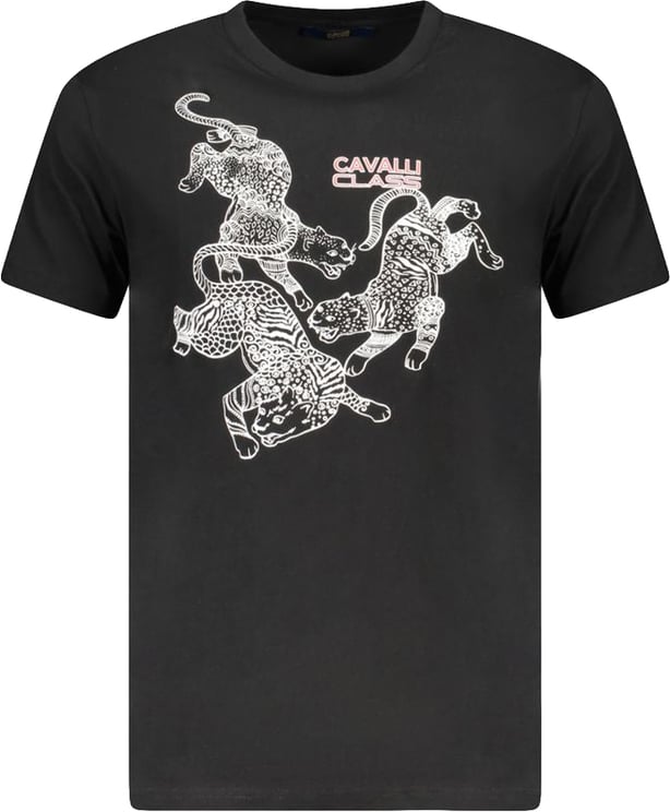 Cavalli Class Cavalli Class Black Cotton Men's T-Shirt