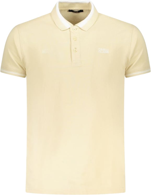 Cavalli Class Cavalli Class Beige Cotton Men Polo Shirt