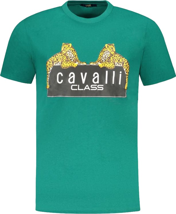 Cavalli Class Cavalli Class Verde Cotton Men T-Shirt