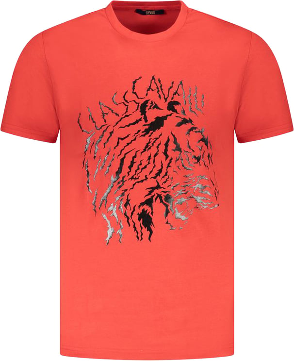 Cavalli Class Cavalli Class Red Cotton Men T-Shirt