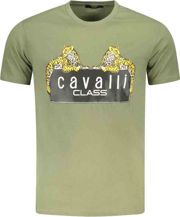 Cavalli Class Cavalli Class Verde Cotton Men T-Shirt