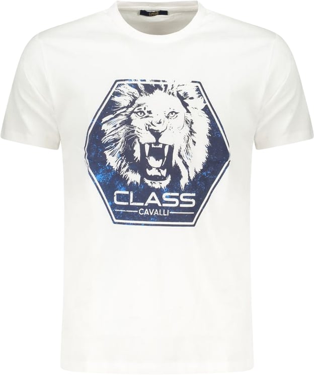 Cavalli Class Cavalli Class Bianco Cotton Men T-Shirt
