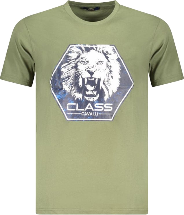 Cavalli Class Cavalli Class Verde Cotton Men T-Shirt