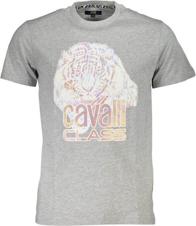 Cavalli Class Cavalli Class Grigio Cotton Men T-Shirt