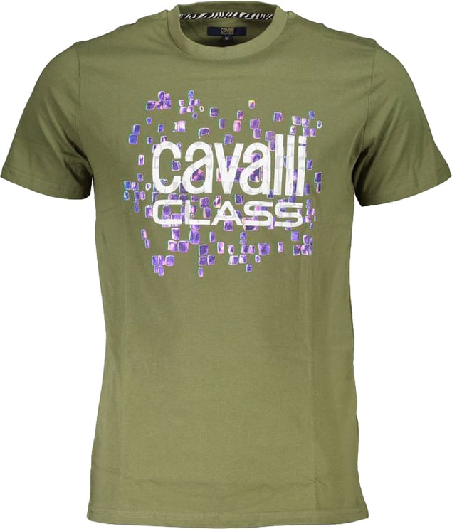 Cavalli Class Cavalli Class Verde Cotton Men T-Shirt