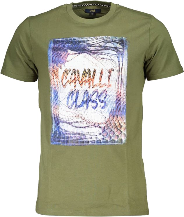 Cavalli Class Cavalli Class Verde Cotton Men T-Shirt