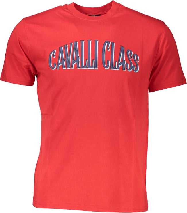 Cavalli Class Cavalli Class Red Cotton Men T-Shirt