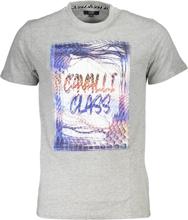 Cavalli Class Cavalli Class Grigio Cotton Men T-Shirt