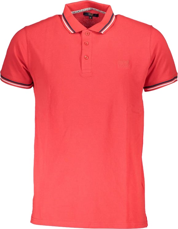 Cavalli Class Cavalli Class Red Cotton Men Polo Shirt