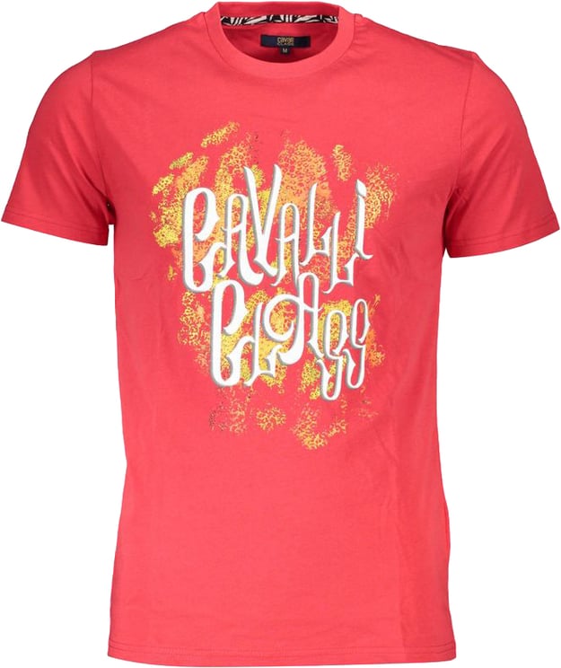 Cavalli Class Cavalli Class Rosso Cotton Mens T-Shirt