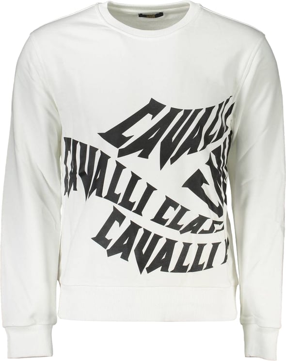 Cavalli Class Cavalli Class Bianco Cotton Men Sweatshirt