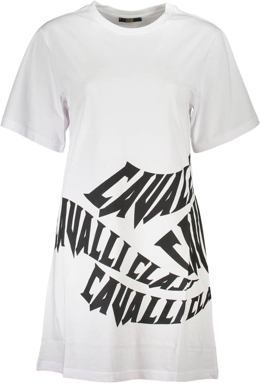 Cavalli Class Cavalli Class White Cotton Women Dress