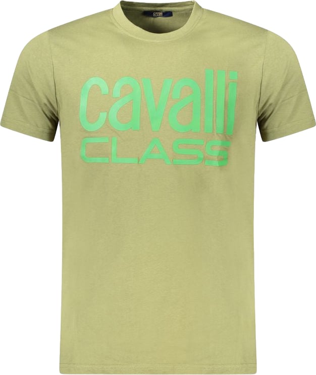 Cavalli Class Cavalli Class Verde Cotton Mens T-Shirt