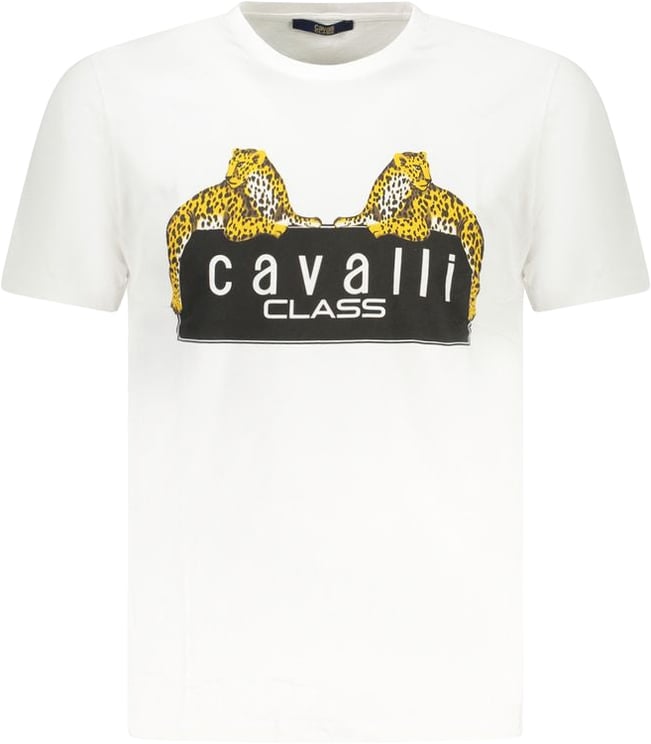 Cavalli Class Cavalli Class White Cotton Men's T-Shirt