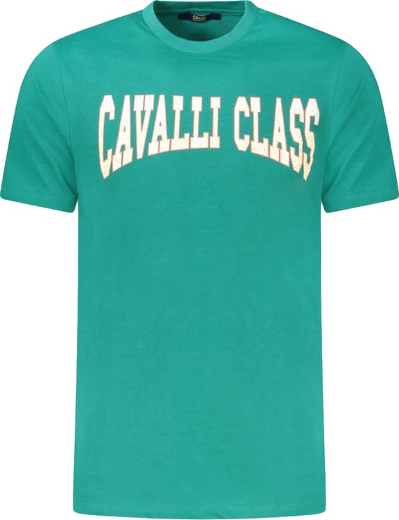 Cavalli Class Cavalli Class Verde Cotton Men T-Shirt
