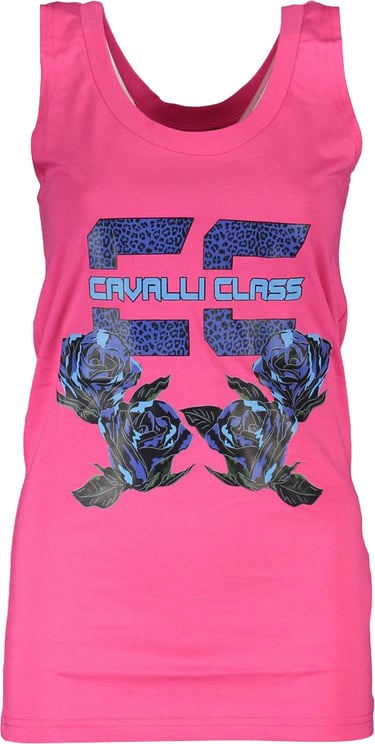 Cavalli Class Cavalli Class Rosa Cotton Women Tank Top