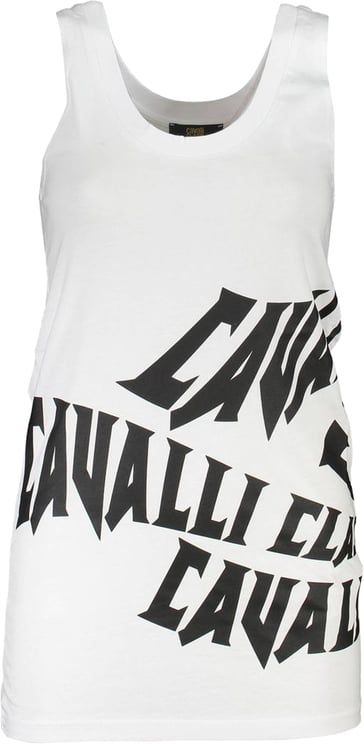 Cavalli Class Cavalli Class White Cotton Women Tank Top