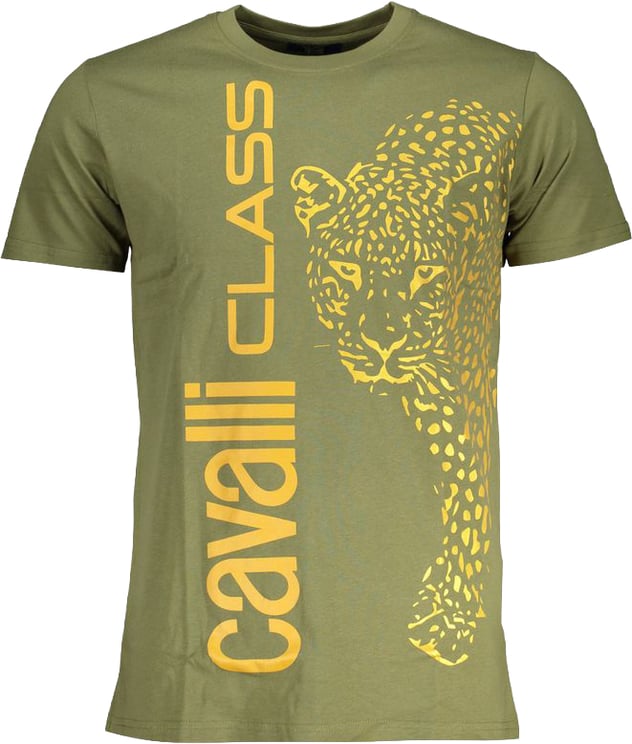 Cavalli Class Cavalli Class Verde Cotton Men T-Shirt