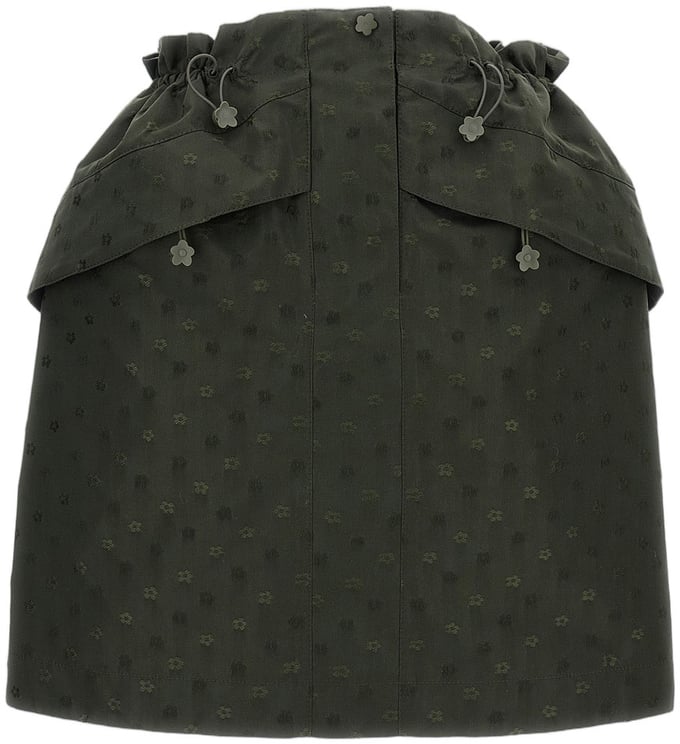 Cecilie Bahnsen Iris Jacquard Skirt with Flared Silhouette and Concealed Pockets