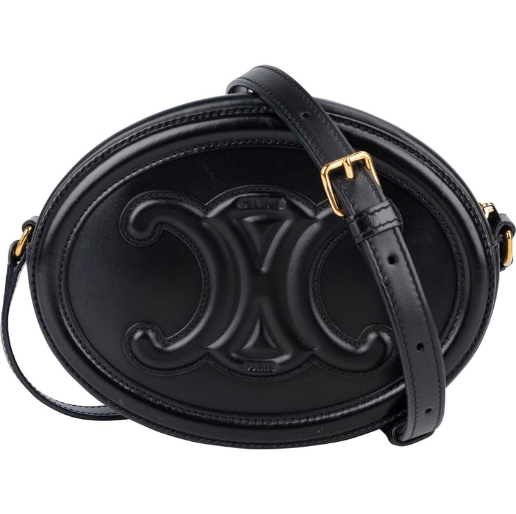Celine Celine Leather Cuir Triomphe Oval Purse Crossbody Bag