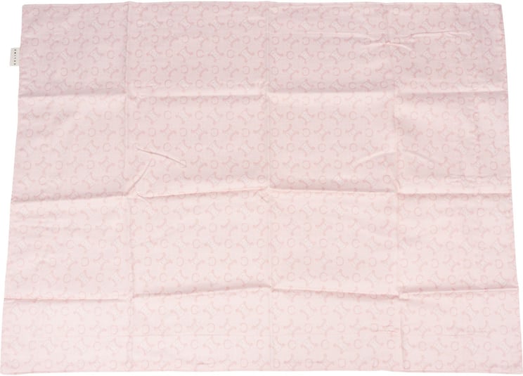 Celine Celine Pink Triomphe Monogram Pillow Case