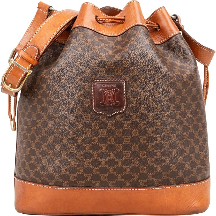Celine Celine Macadam Monogram Bucket Shoulder Bag