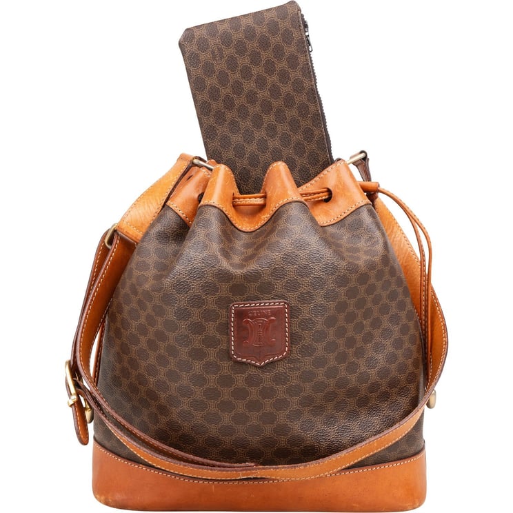 Celine Celine Macadam Monogram Bucket Shoulder Bag
