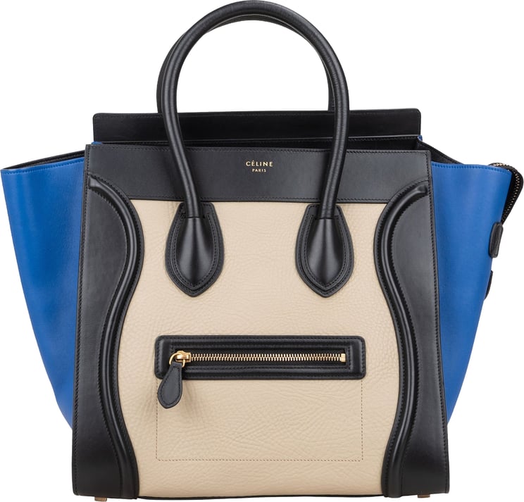 Celine Céline Tricolor Leather Luggage Handbag
