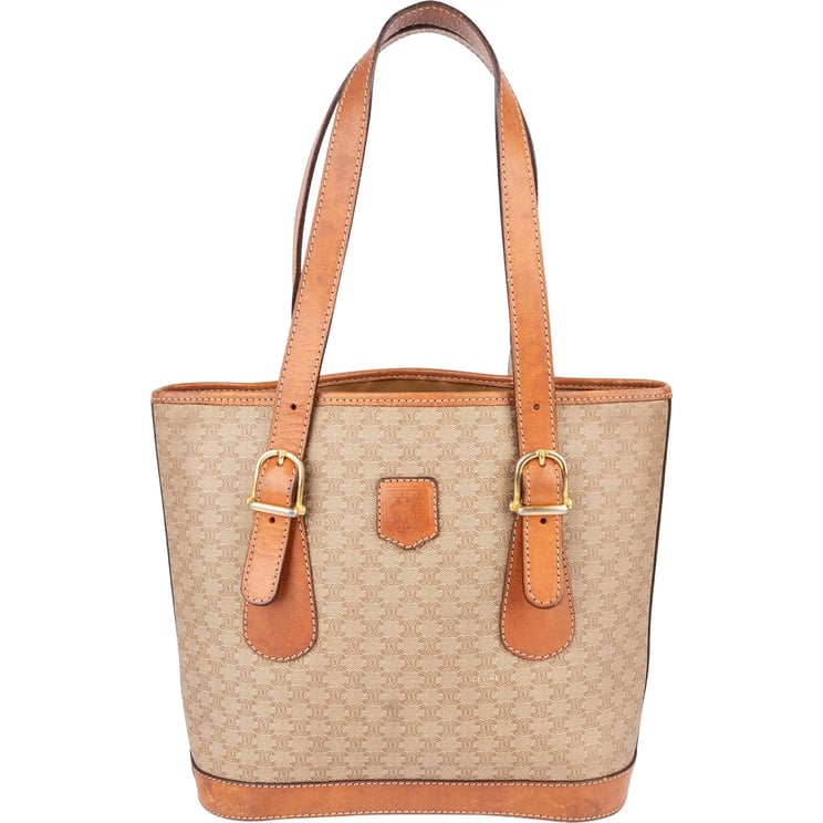 Celine Céline Macadam Monogram Tote Handbag