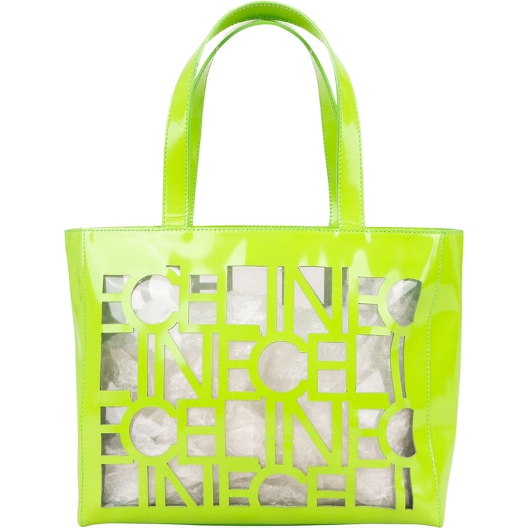 Celine Celine Patent Leather Vertical Transparent Cutout Handbag