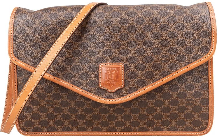 Celine Celine Macadam Monogram Flap Shoulder Bag