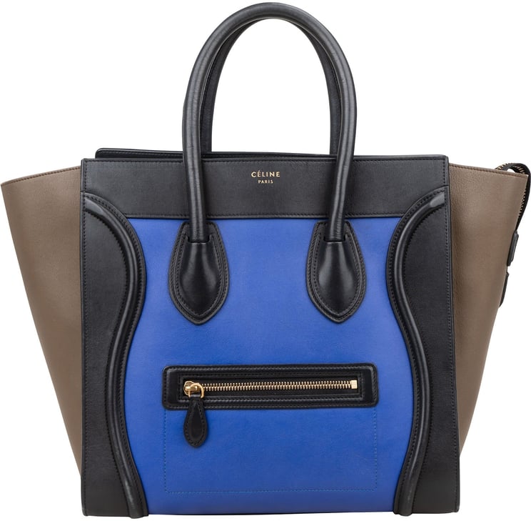 Celine Céline Tricolor Leather Luggage Handbag