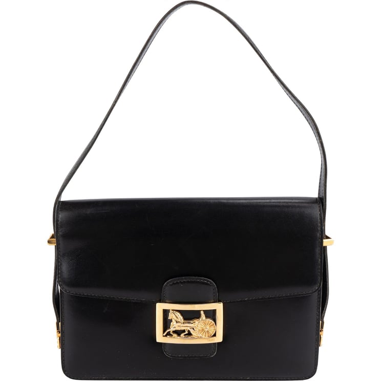 Celine Celine Leather Vintage Horse Carriage Box Shoulder Bag
