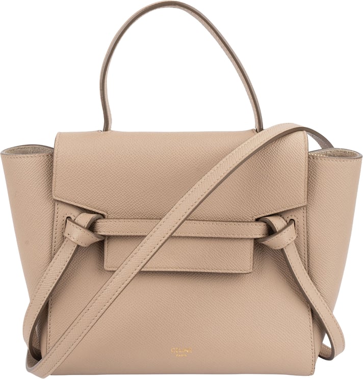 Celine Celine Grained Leather Belt Nano Handbag
