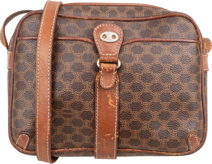 Celine Celine Macadam Monogram Canvas Buckle Camera Crossbody Bag