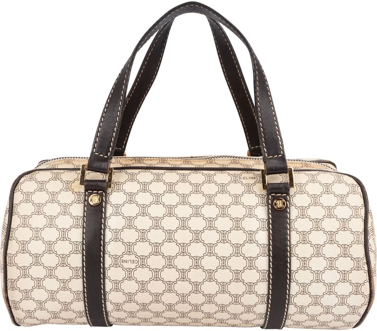 Celine Celine Macadam Monogram Small Boston Handbag