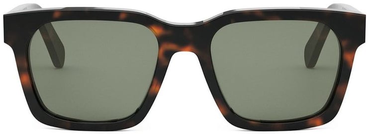 Celine 3 Dots Square Frame Havana Sunglasses