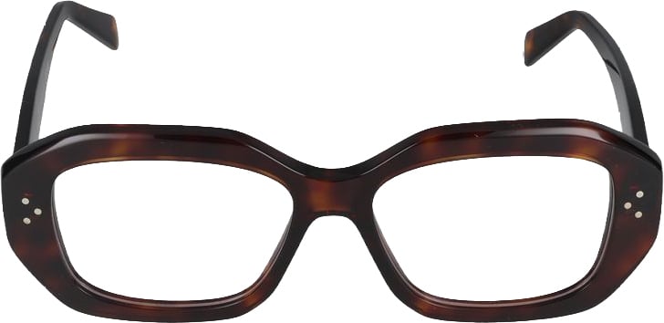Celine Cl50156i Oversized Rectangular Tortoiseshell Eyeglasses
