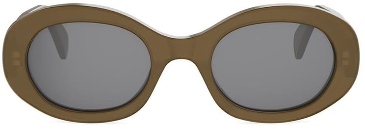 Celine Cl40194U Triomphe Oval Acetate Sunglasses