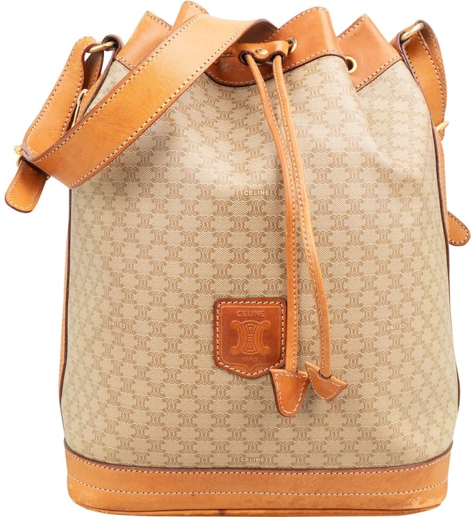 Celine Celine Macadam Canvas Bucket Shoulder Bag