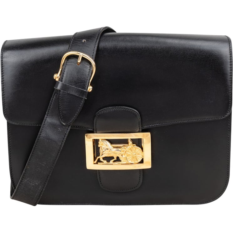 Celine Celine Boxcalf Triomphe Shoulder Bag