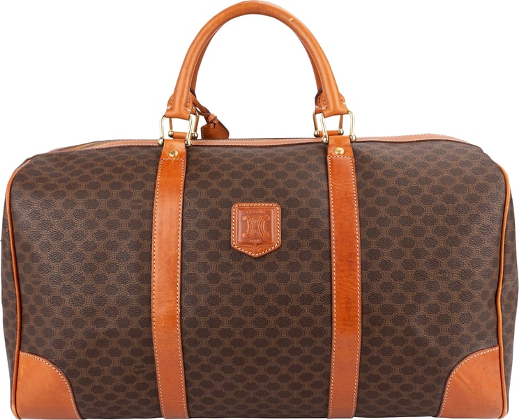 Celine Celine Monogram Macadam Canvas Boston 45 Travel Bag