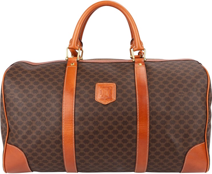 Celine Celine Monogram Macadam Canvas Boston 45 Travel Bag