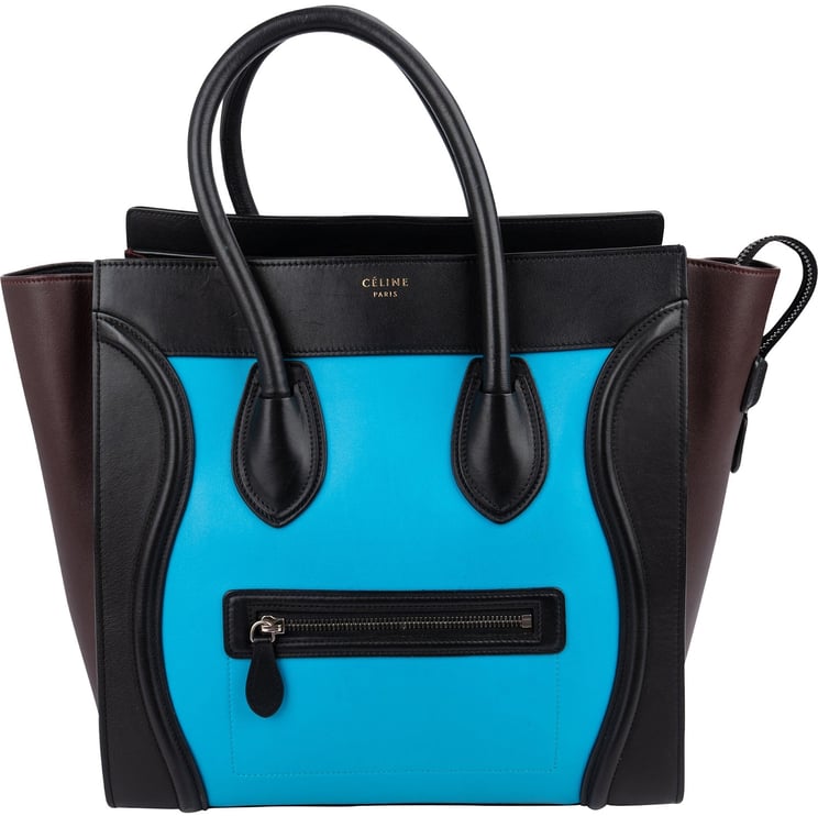Celine Céline TricolorLeather Luggage Handbag