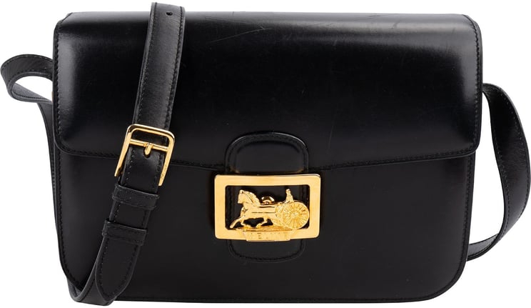 Celine Celine Boxcalf Horse Carriage Triomphe Crossbody Bag