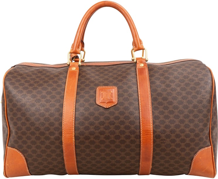 Celine Celine Macadam Monogram Canvas Boston 45 Travel Bag