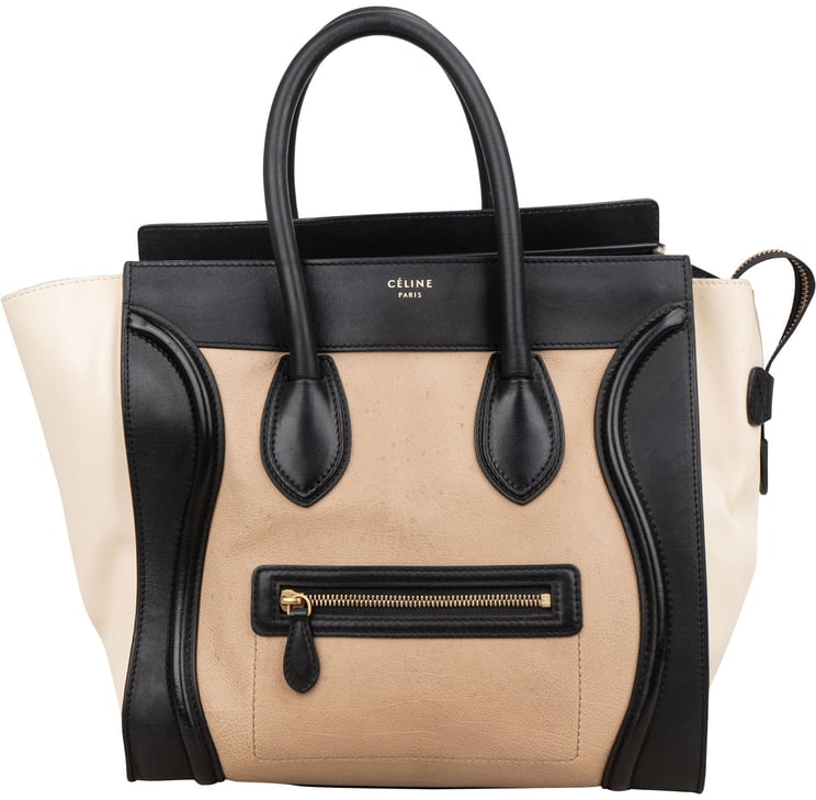 Celine Céline Tricolor Leather Large Luggage Handbag